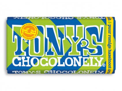 Tony’s Chocolonely - hořká čokoláda, oříšková pasta, křupavé ořechy,180 gramů