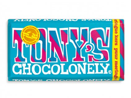 Tony’s Chocolonely – hořká čokoláda, sněhové pusinky a třešně, 180 gramů