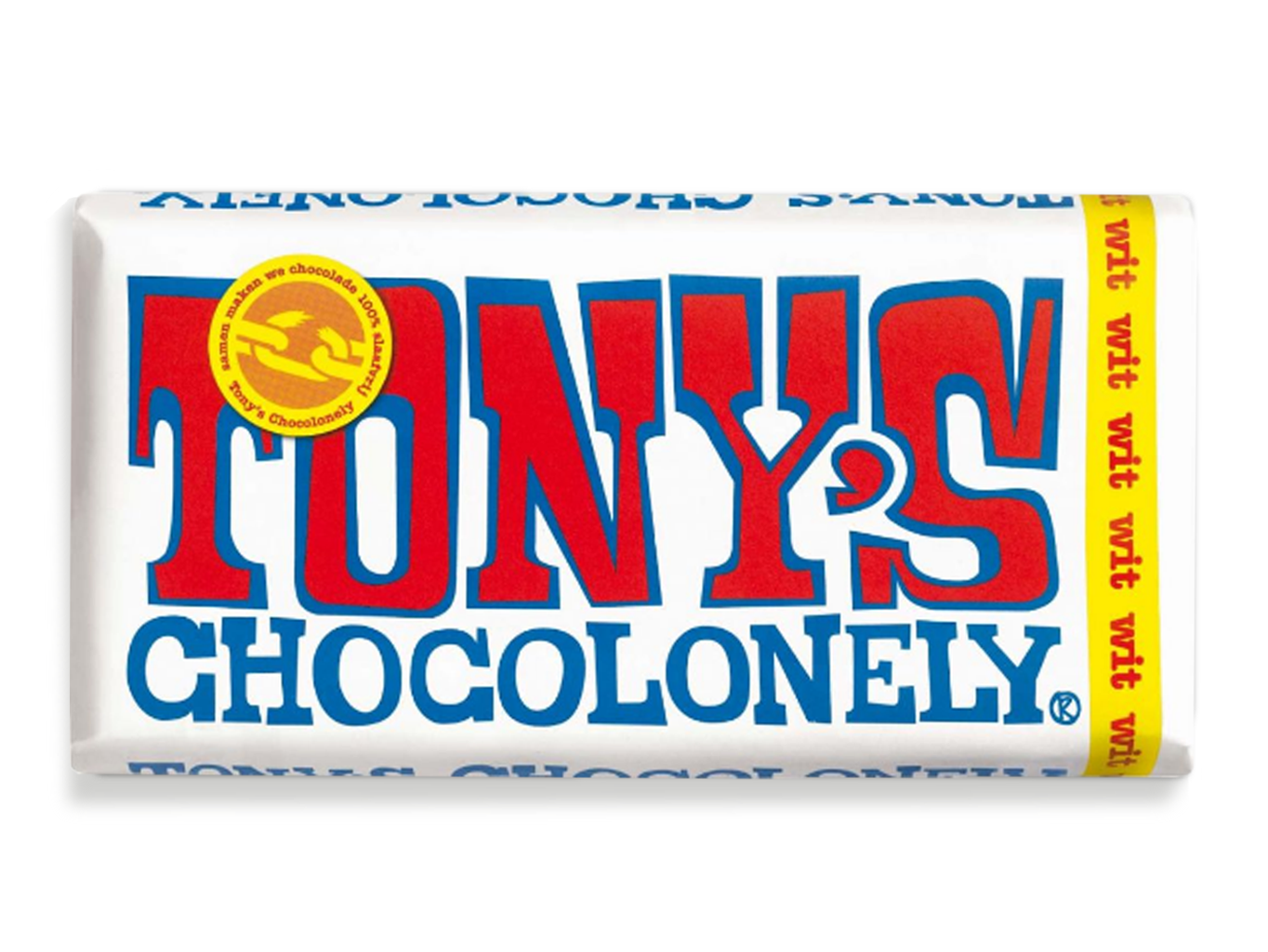 Tony’s Chocolonely – bílá čokoláda, 180 gramů