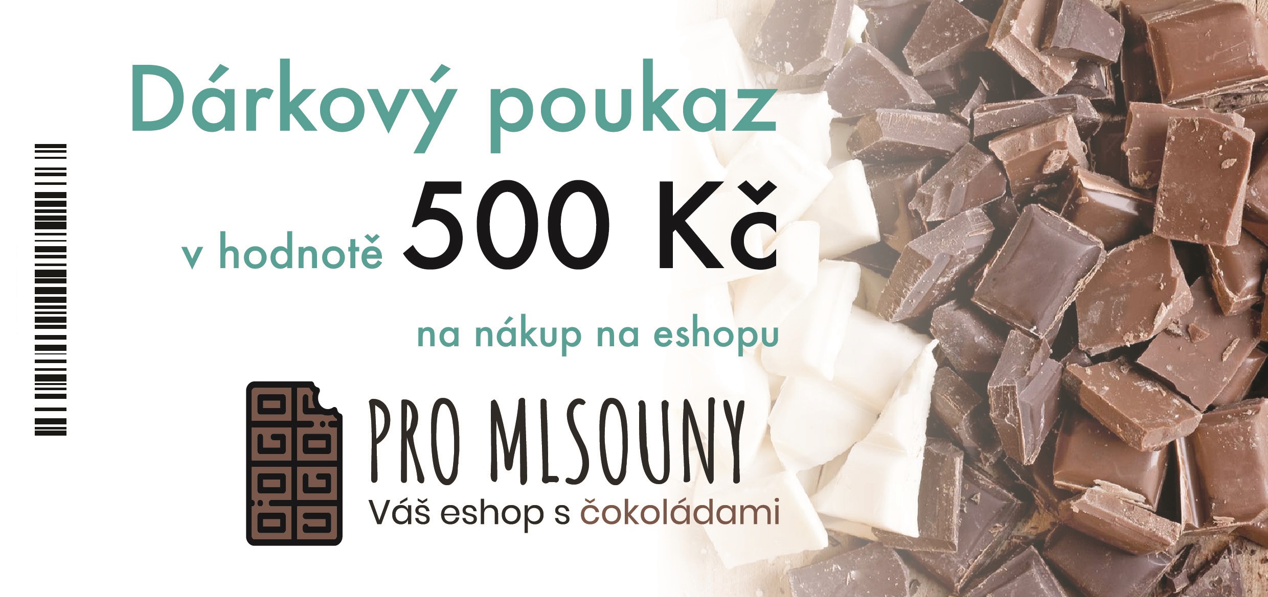 Dárkový poukaz v hodnotě 500 Kč