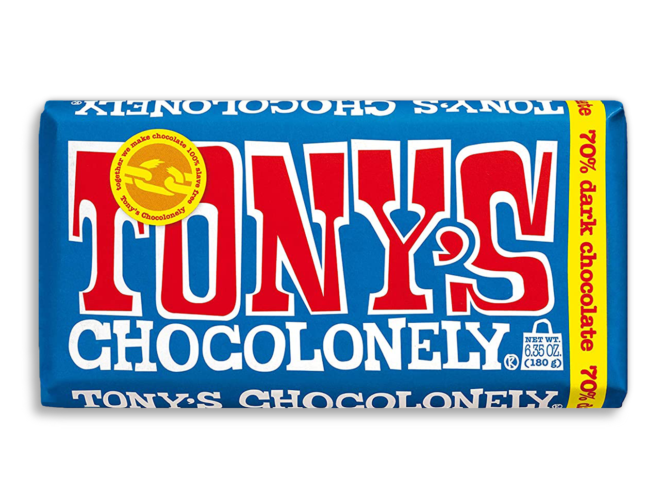 Tony’s Chocolonely – hořká čokoláda, 180 gramů