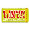 Tony’s Chocolonely – mléčná čokoláda, lískové ořechy, lískooříšková pasta a sušenky, 180 gramů