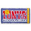 Tony’s Chocolonely – mléčná tmavá čokoláda, preclíky a karamel, 180 gramů