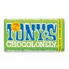 Tony’s Chocolonely – hořká čokoláda, mandle a mořská sůl, 180 gramů