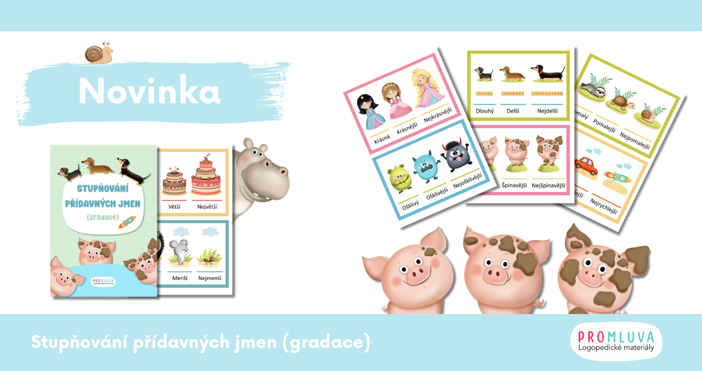 Novinka - stupňování přídavných jmen