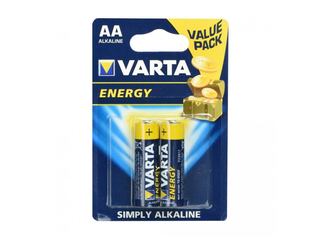 Alkaline batteries Varta R6 (AA) 2 pcs Energy