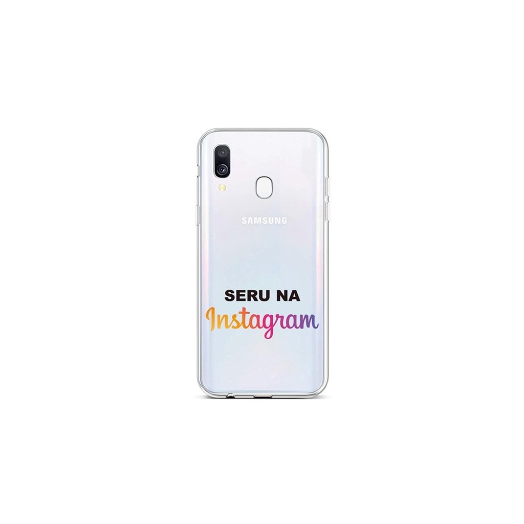 Zadný silikónový kryt na Samsung A40 Instagram
