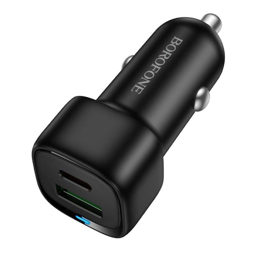 Borofone autonabíjačka BZ34B Type C USB A PD20W QC3.0 38W čierna