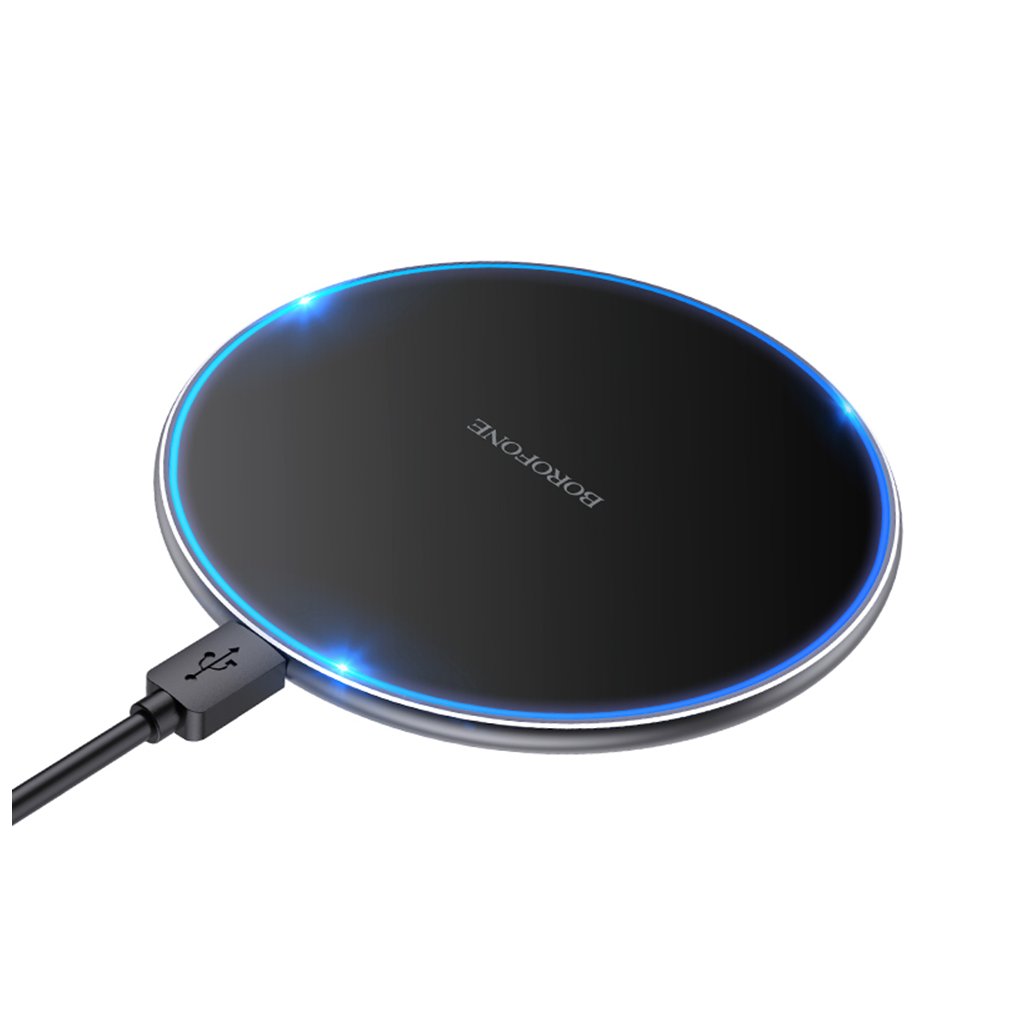 Borofone Wireless Charger Pro BQ3 15W rýchle nabíjanie s káblom Type C čierna