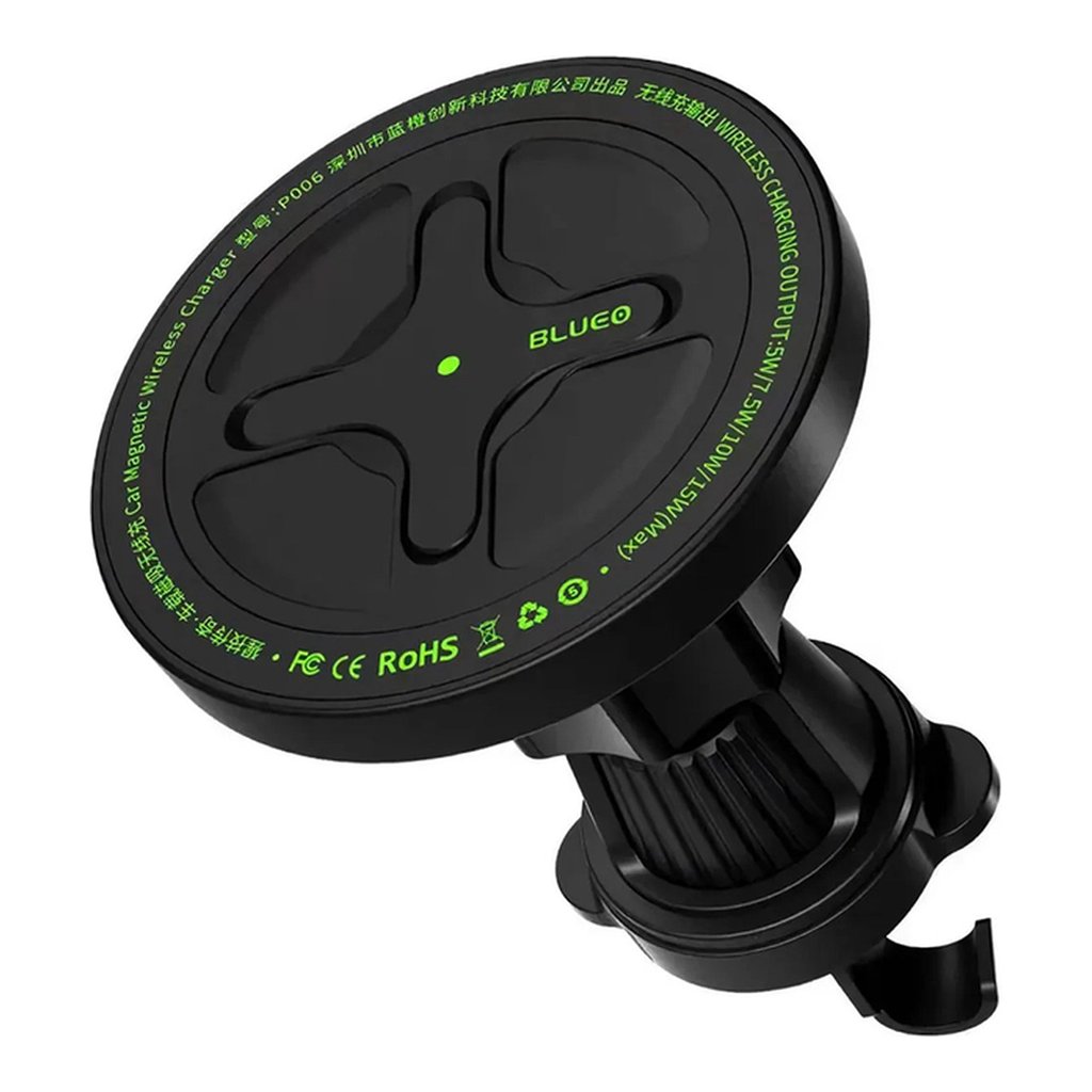 Blueo držiak do auta s bezdrôtovým nabíjaním Ape Legend pre ventiláciu Type C 15W 360 stupňov čierny