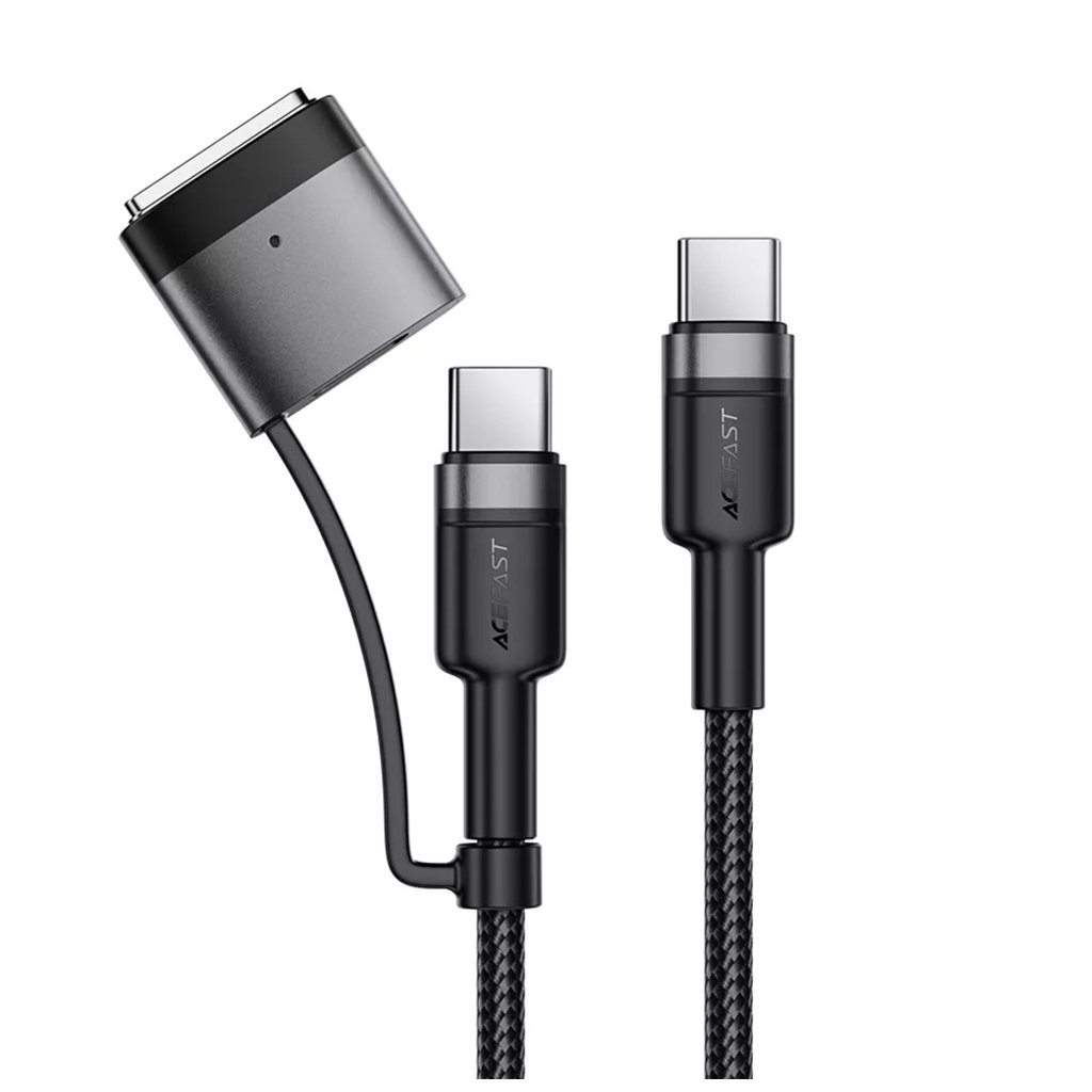 Acefast dátový kábel C22 05 rýchlonabíjací Type C na Type C MagSafe 3 adaptér 240W 48V 5A 1.2m čierna