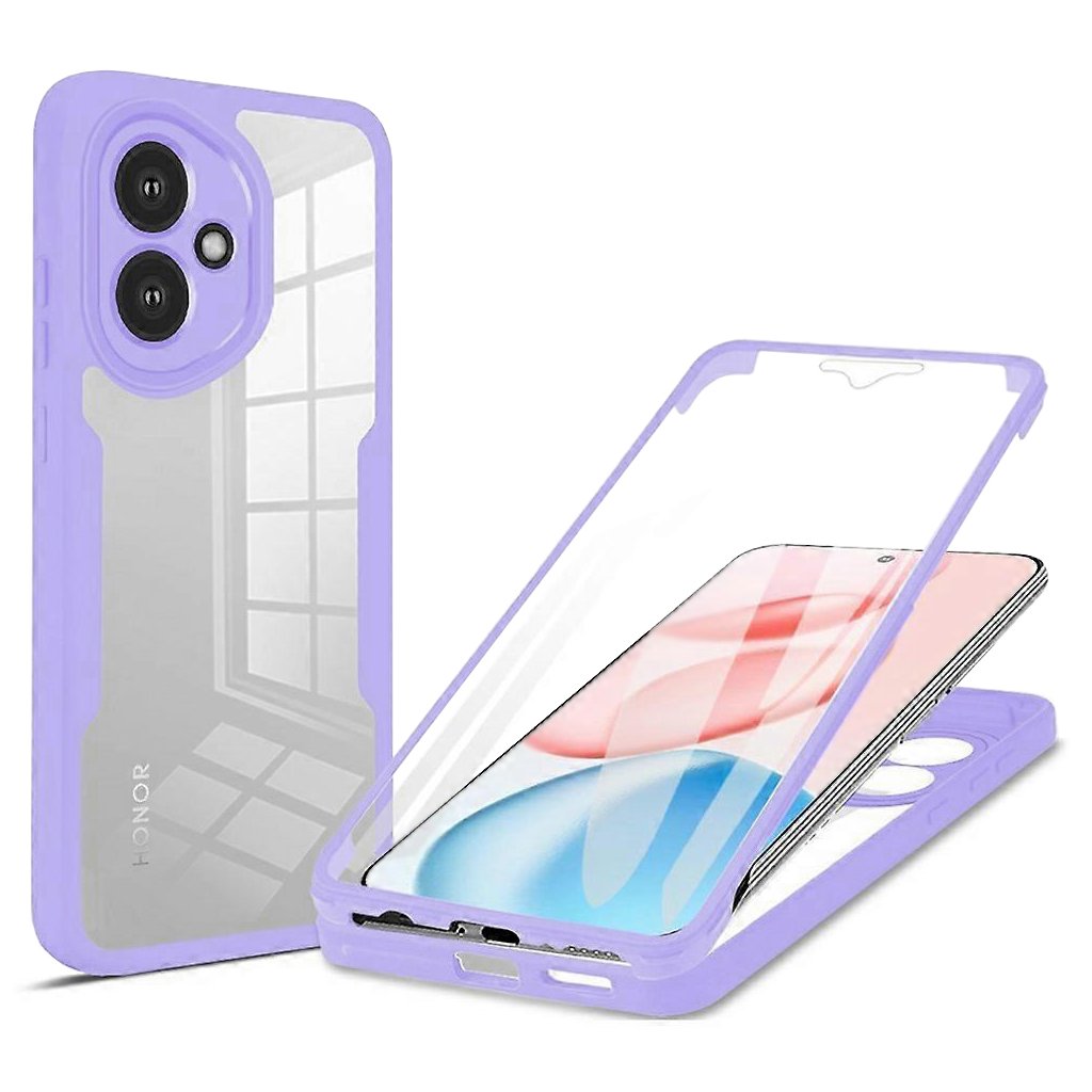 Techsuit ColorVerse 360 Series s ochranou displeja Honor 400 fialová