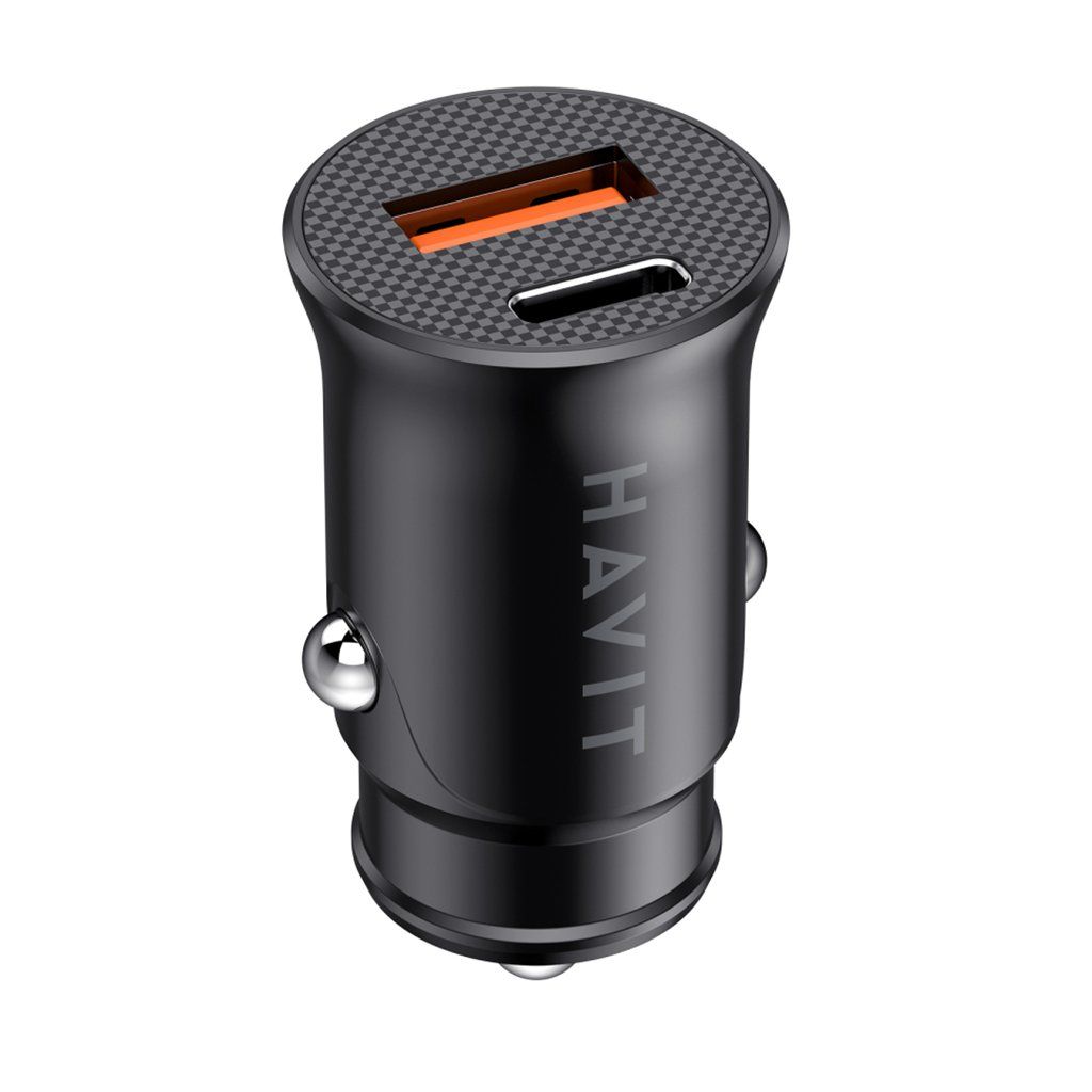 Havit nabíjačka do auta CC2022 USB TypeC PD20W 3A PC čierna