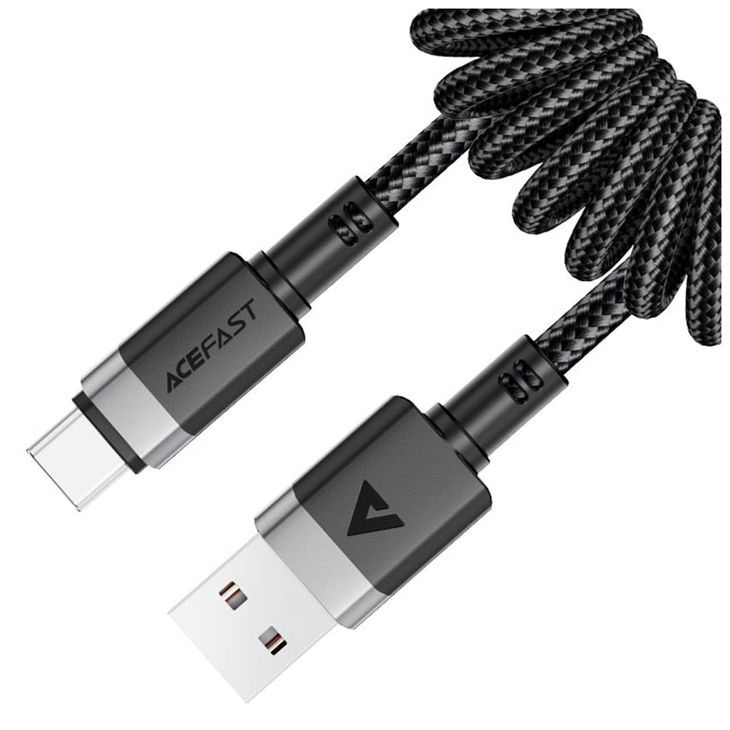 Acefast Datový Kábel C14 04 Rýchlonabíjací USB na Type C Čierny 1.2m