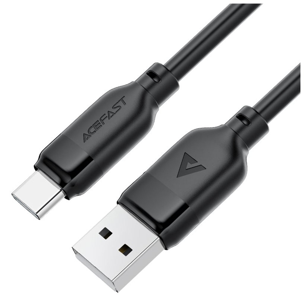 Acefast Dátový kábel C16 04 Rýchlonabíjací USB na Type C 3A 1.2m čierny