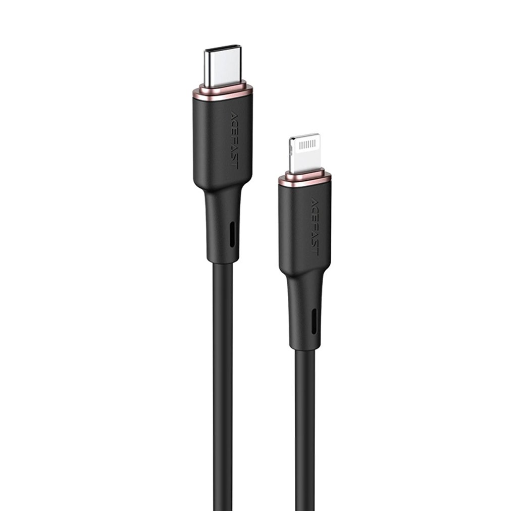 Acefast Dátový Kábel C201 TypeC na Lightning 30W 3A Rýchle Nabíjanie MFi 12m čierna