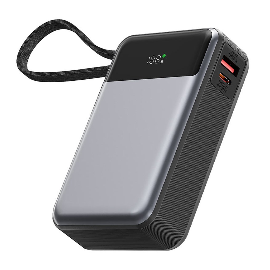 Acefast Power Bank M21 20000 s káblom Type C 20000mAh 77Wh PD65W čierna