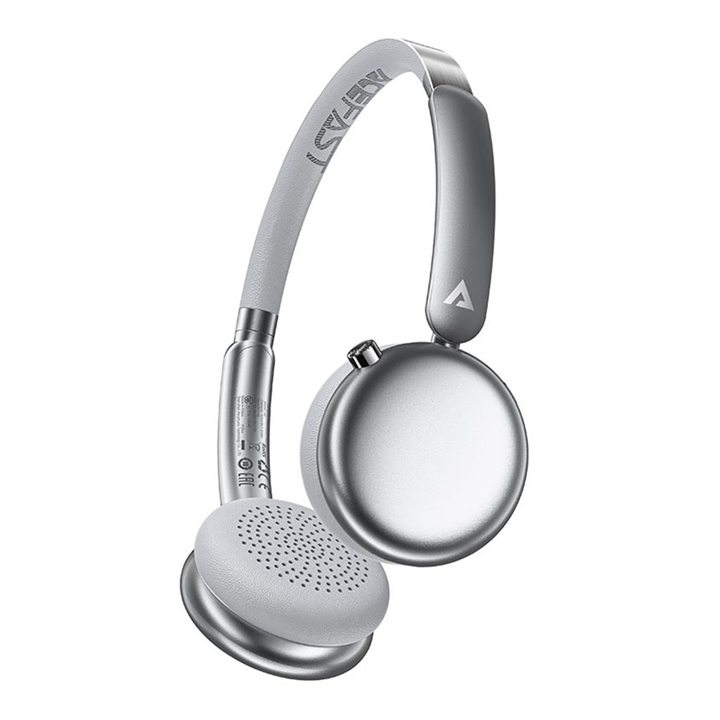 Acefast Bezdrôtové slúchadlá H8 Type C Bluetooth 5.4 ANC Hybridná redukcia šumu 500mAh HiFi strieborná