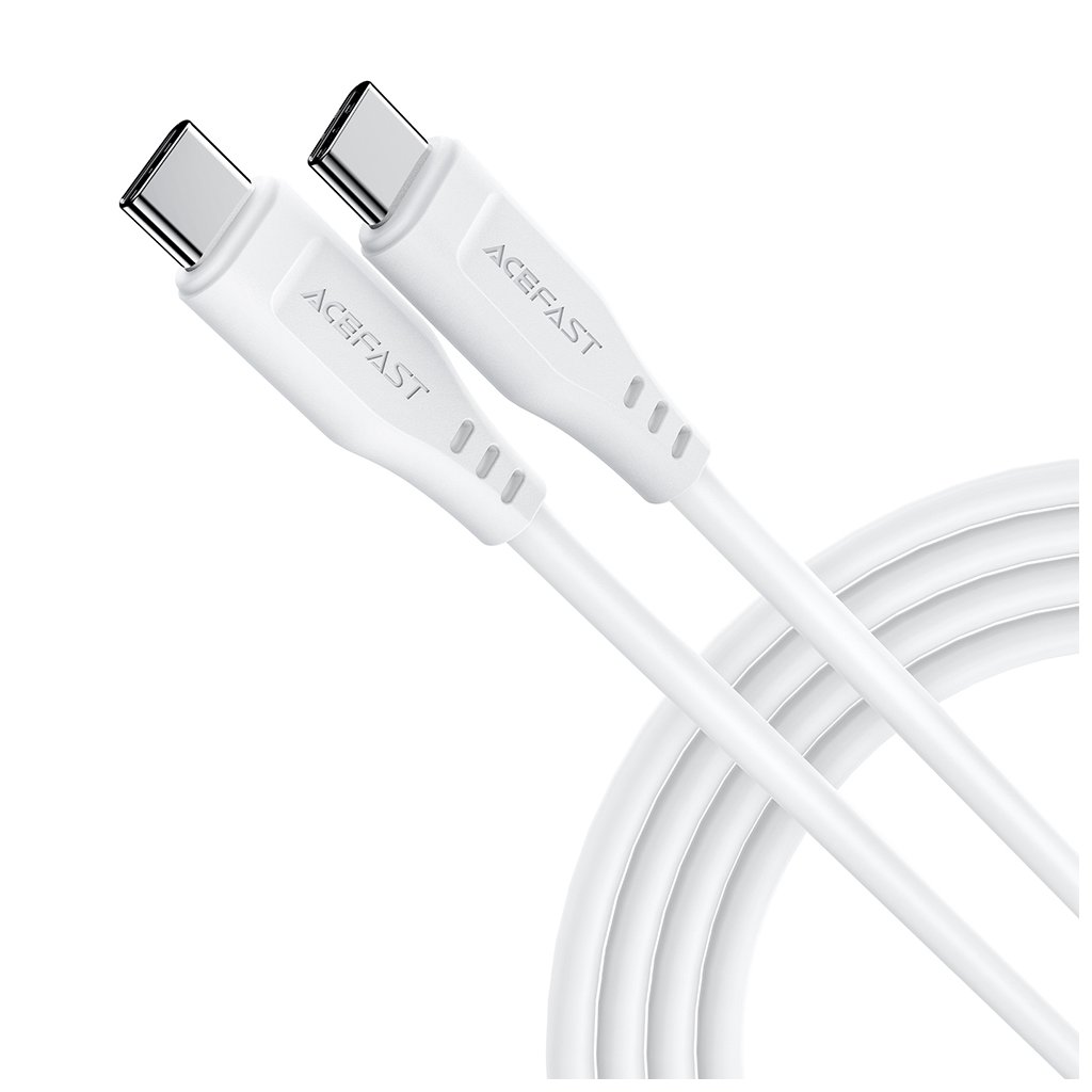 Acefast Dátový kábel C303 TypeC na TypeC 60W 3A 480Mbs 12m biely