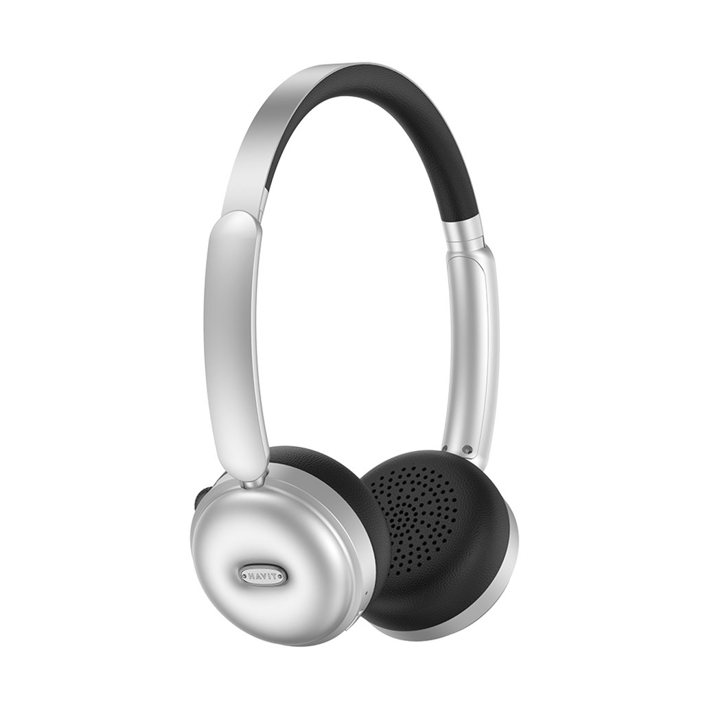 Havit bezdrôtové slúchadlá H616BT na uši Bluetooth 5.4 400mAh Type C strieborná čierna
