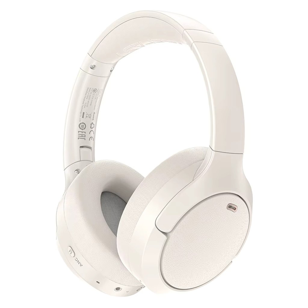 Acefast Wireless Headset H6 Type-C Bluetooth 5.3 aktívne potlačenie hluku IPX4 500mAh Hi-Fi zvuk biela