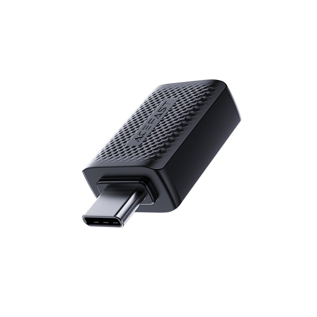 Acefast Adaptér J1 Type-C na USB 3.0 5Gbps Rýchle Nabíjanie Prenos Dát Čierny