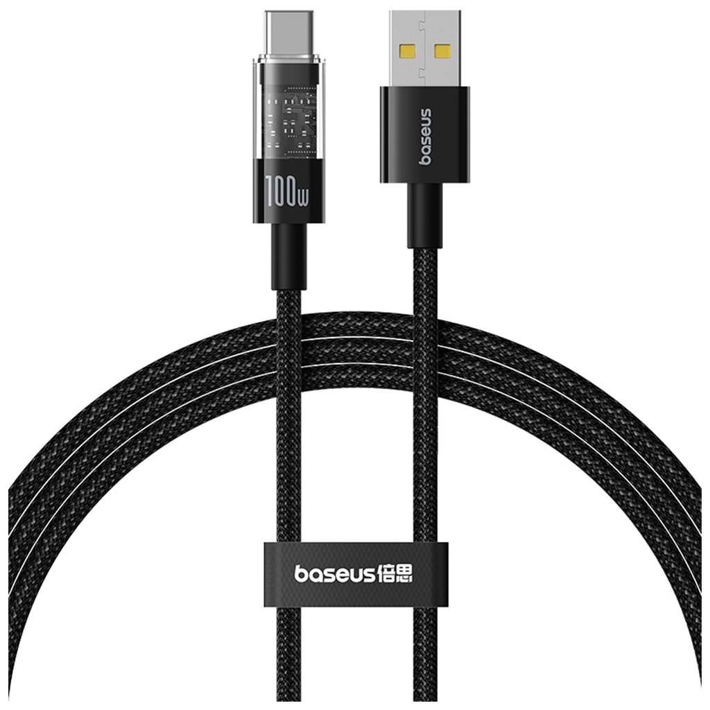 Baseus Dátový kábel Gem USB na Type-C 100W 2m Cluster Black