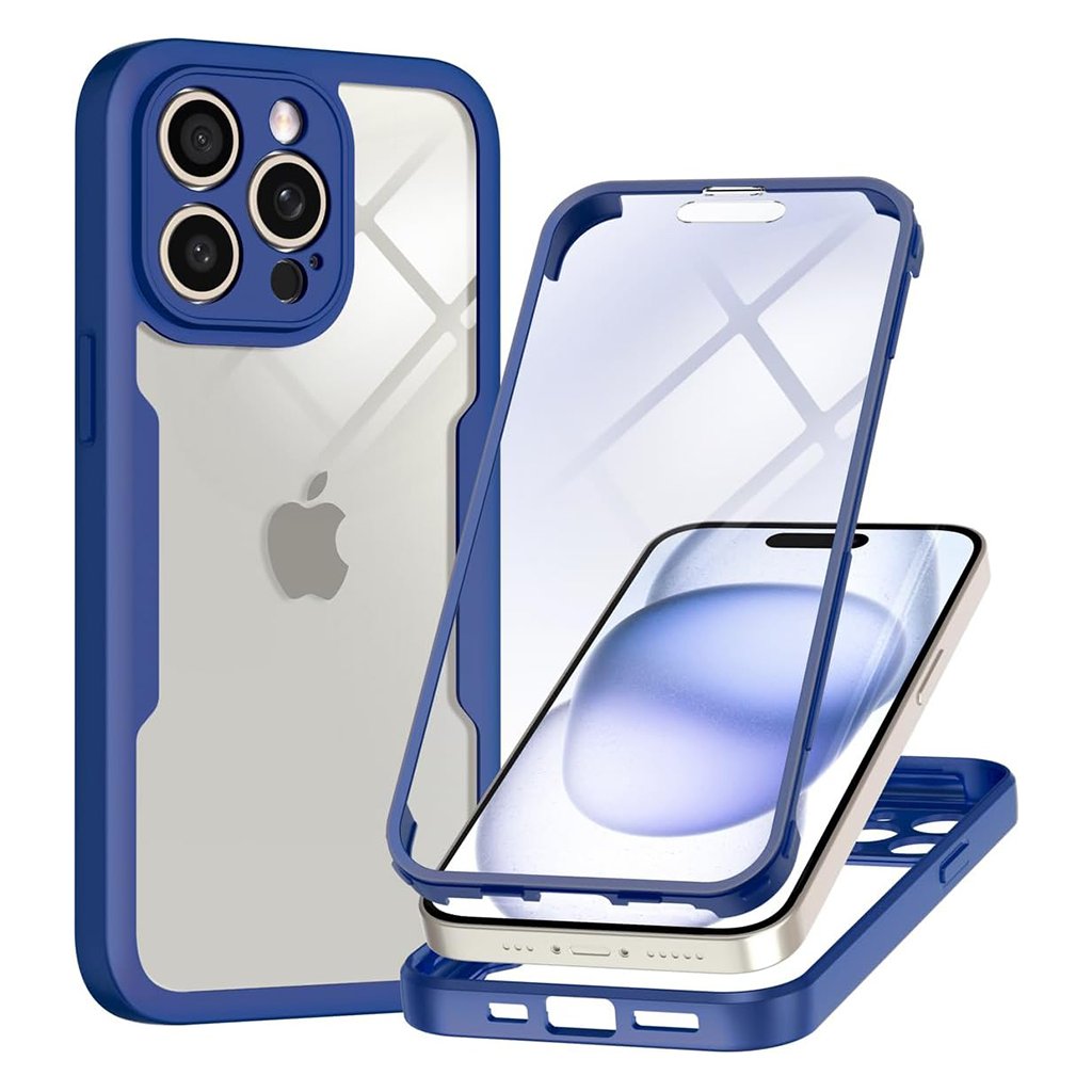 Techsuit ColorVerse 360 Series Screen Protector iPhone 15 Pro Blue