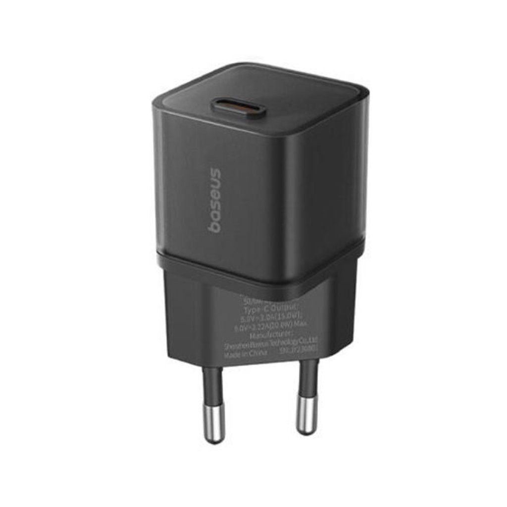 Baseus Nástenná nabíjačka GaN5S Type-C 20W Black