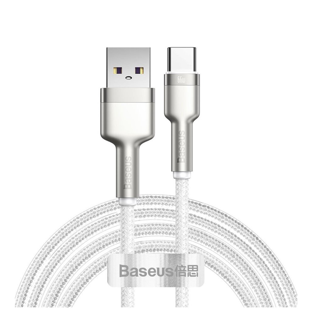 Baseus Kábel Cafule USB na Type-C 66W 2m Biely