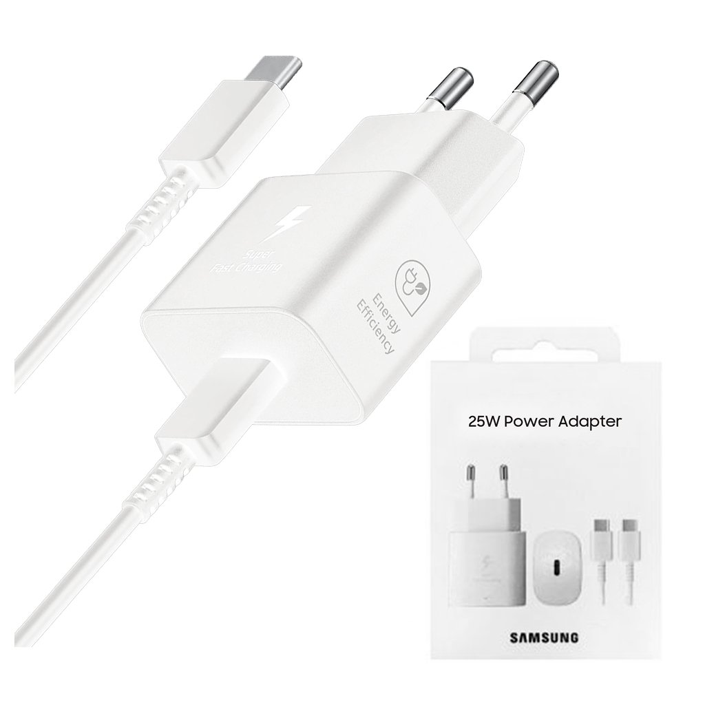 Samsung nabíjačka T2510 s káblom Type-C 25W Super Fast Charging Biela