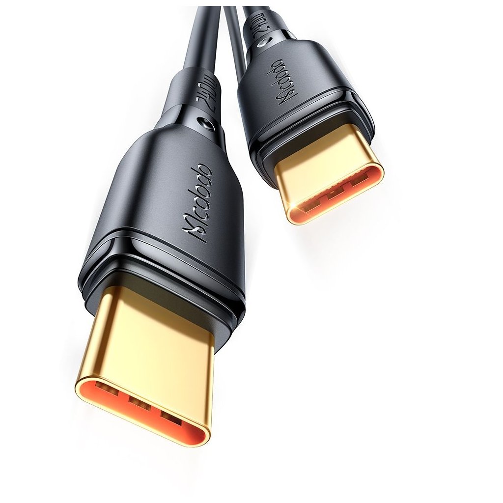 Mcdodo – dátový kábel (CA-3310) – Type-C na Type-C, rýchlonabíjanie, 240W, 5A, 1,2m – čierny