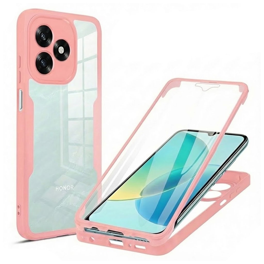 Techsuit - ColorVerse 360 Series + ochrana obrazovky - Honor X5c Plus - ružová
