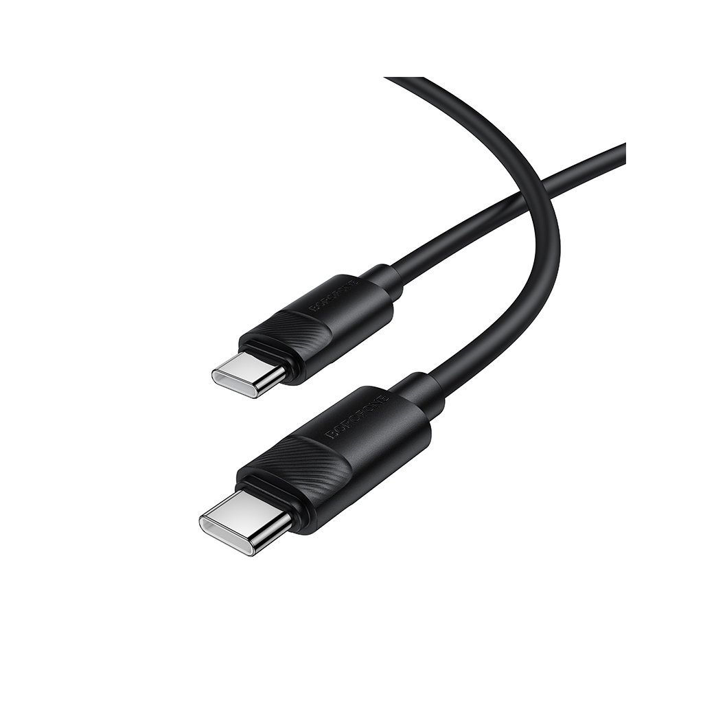 Kábel Borofone BX123 Leya - Type C to Type C - PD 60W 3A 1 m čierny