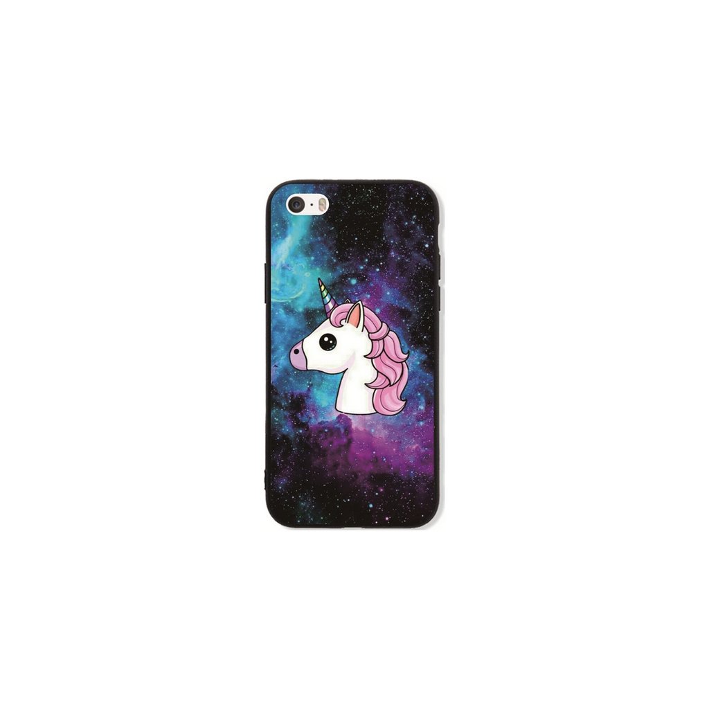 Obal na mobil iPhone 5 - 5S - SE TopQ LUXURY Space Unicorn pevný kryt