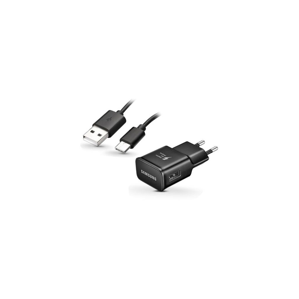 Originálna USB-C (USB type-C) rýchlonabíjačka Samsung EP-TA20EBE +  DG950CBE čierna