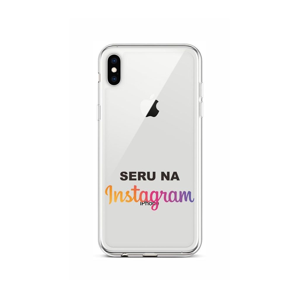 Zadný silikónový kryt na iPhone XS Instagram