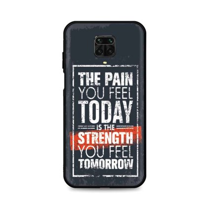 Zadný silikónový kryt DARK na Xiaomi Redmi Note 9 Pro Strength