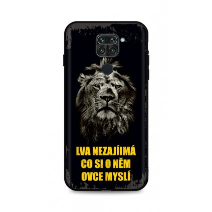 Zadný silikónový kryt DARK na Xiaomi Redmi Note 9 Lev