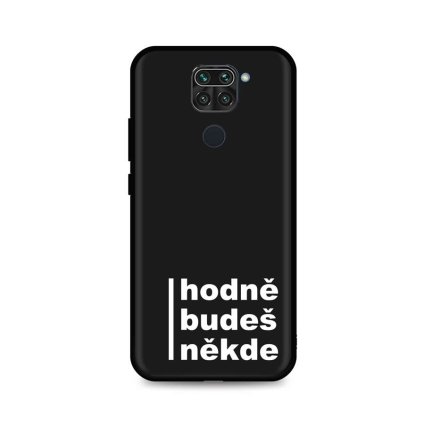 Zadný silikónový kryt DARK na Xiaomi Redmi Note 9 Hodně budeš někde