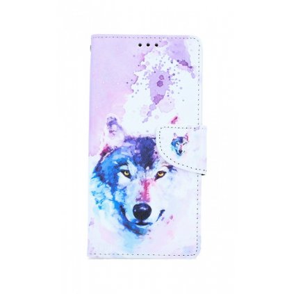Flipové púzdro na iPhone SE 2020 Polárny vlk
