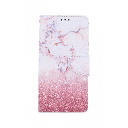 Flipové púzdro na iPhone SE 2020 Ružový mramor