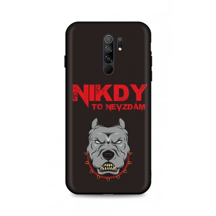 Zadný silikónový kryt DARK na Xiaomi Redmi 9 Nikdy to nevzdám