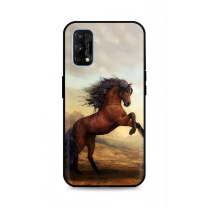 Zadný silikónový kryt DARK na Realme 7 Pro Brown Horse