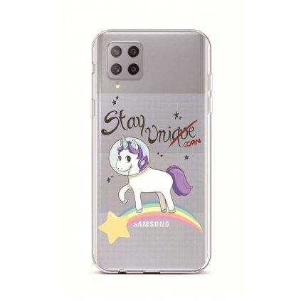 Zadný silikónový kryt na Samsung A42 Stay Unicorn