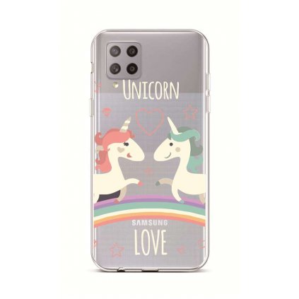 Zadný silikónový kryt na Samsung A42 Unicorn Love