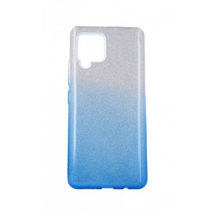 Zadný pevný kryt na Samsung A42 glitter strieborno-modrý