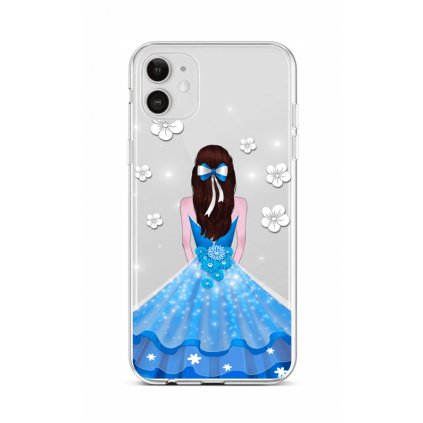 Zadný silikónový kryt na iPhone 12 Blue Princess