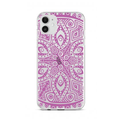 Zadný silikónový kryt na iPhone 12 Violet Mandala