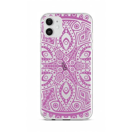 Zadný silikónový kryt na iPhone 12 Violet Mandala